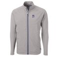 thumbnail image 2 of Men's Cutter & Buck Gray Northwestern Wildcats Big & Tall Adapt Eco Knit Hybrid Recycled Full-Zip Jacket, 2 of 3