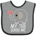thumbnail image 3 of Inktastic My Tia Loves Me Grandchild Boys or Girls Baby Bib, 3 of 4
