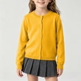 thumbnail image 2 of xaweyi Girls Spring And Thin Cardigan Sweater Comfortable Soft Stylish Solid Color Girls Sweater Coat,Sizes 7-8 Years, 2 of 6