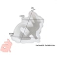 thumbnail image 2 of WHEANG Diy Silicone Molds Easter Bunny Rabbit Shape Easter Silicone for Diy Chocolate Aromatherapy Wedding Easter Day Gifts Decorations One Size Multi-Color, 2 of 8