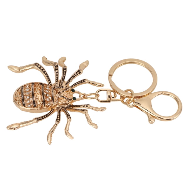 Llavero ANGGREK de Aleación de Zinc Regalo Diamante Araña Diseño único para Cumpleaños para bolso