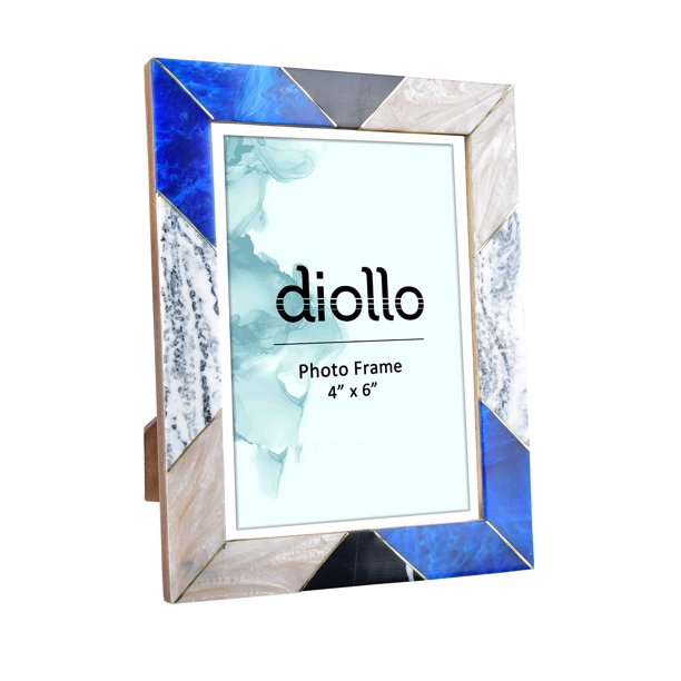 Diollo Photo Frame 4x6 Inch Resin Picture Frame For Walls Or Table Topper Gift Photo Size 4x6 Inch Frame Size 16x21 Cm Walmart Com