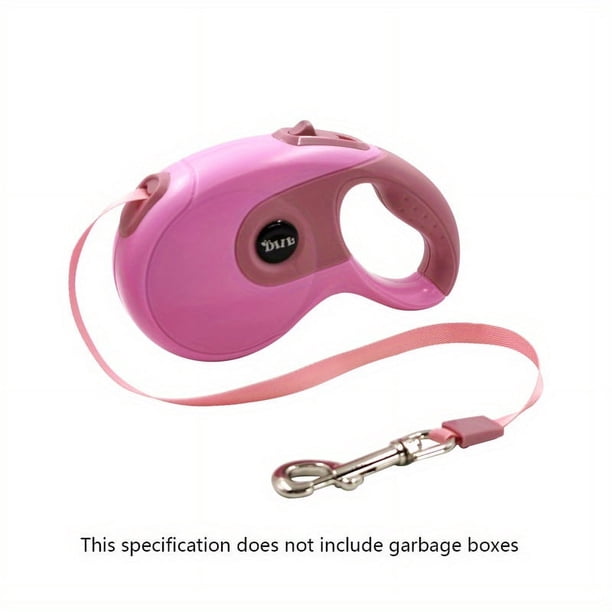 Walk Your Dog in Style with This Retractable Pet Leash with Garbage Box - Perfect for All Sizes!