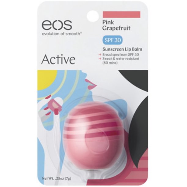3 Pack EOS Protection Lip Balm, Pink Grapefruit 0.25 oz