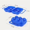 thumbnail image 6 of Hyasfey Portable Egg Container Heavy Duty 2/4/6 Grids Egg Storage Box Kitchen Outdoor Camping Picnic Foldable Eggs Organizer Holder Carrier Case Clip, 6 of 7