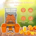 thumbnail image 4 of Commercial Orange Juicer Electric Orange Juice Extractor with 2 Plastic Peels Collecting Buckets, 4 of 16