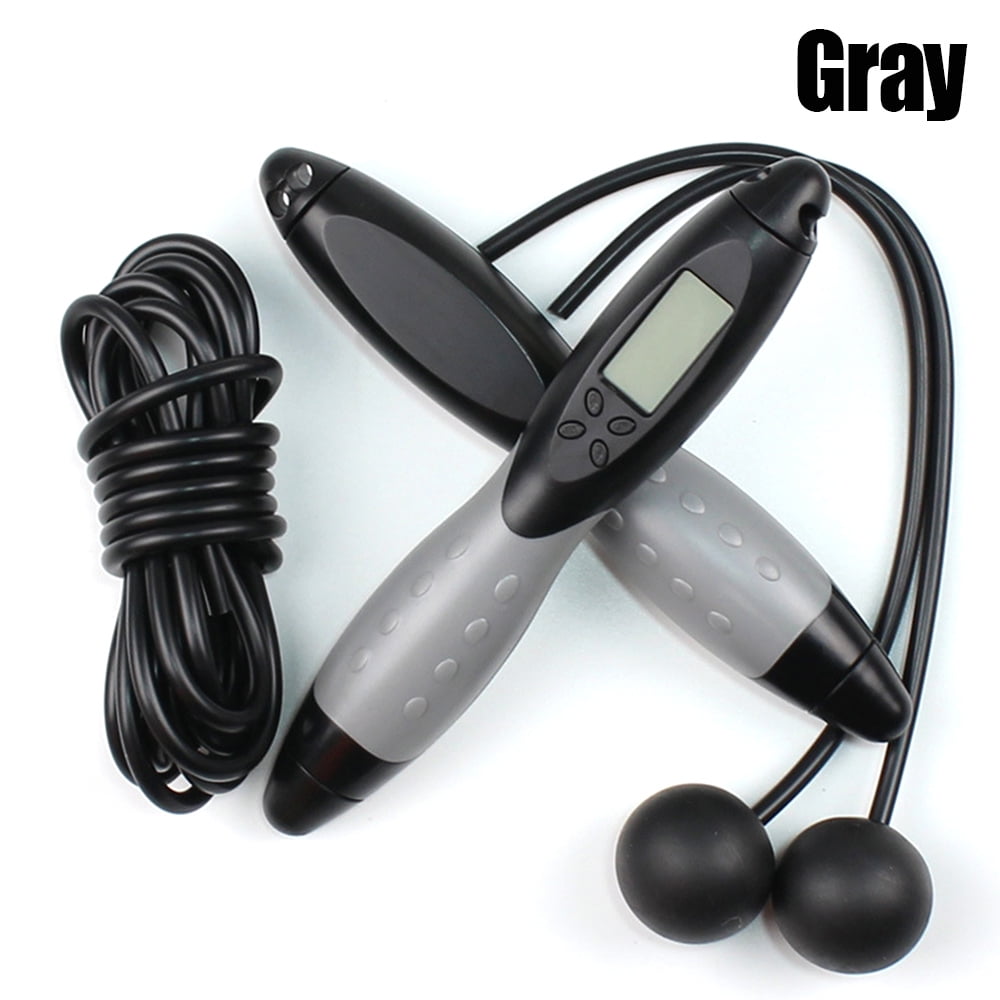 Adult Gym Fitness Exercise Skipping Jump Rope With LCD Digital Calorie Counter 