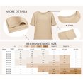 thumbnail image 6 of Summer V Neck Women Short Sleeved Solid T Shirt Tops, 6 of 7