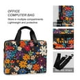 thumbnail image 4 of FORMRS 16" Laptop Bag Carrying Sleeve Case with Handle Travel Shoulder Briefcase, Bright Colorful Flowers Pattern, 4 of 8