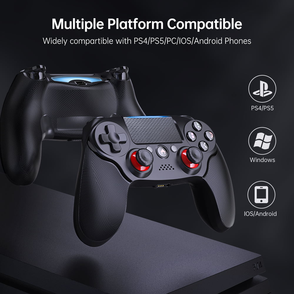 PS4 Controller, Wireless Pro Game Controller for PlayStation 4 Compatible with PS4/PS4 Slim, Enhanced Dual Joystick/6-Axis Motion Sensor - Walmart.com