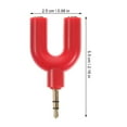 thumbnail image 3 of Shisuyan 6pcs U Shape 3.5mm Headphone Adapter Y Splitter 1 To 2 Headphone Splitter, 3 of 8