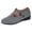 Grey, variant on Rokment Wedge Dress Shoes for Women 2026 Spring Summer Fall Vintage Casual Suede Pointed Closed Toe Buckles Mid Heels Mary Jane Dressy Sandals Beige Size 6