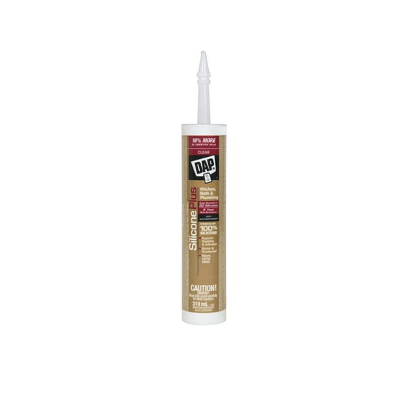 DAP Silicone Plus Premium Scellant de silicone et de cuisine de première qualité, transparent Premium Scellant silicone s&c
