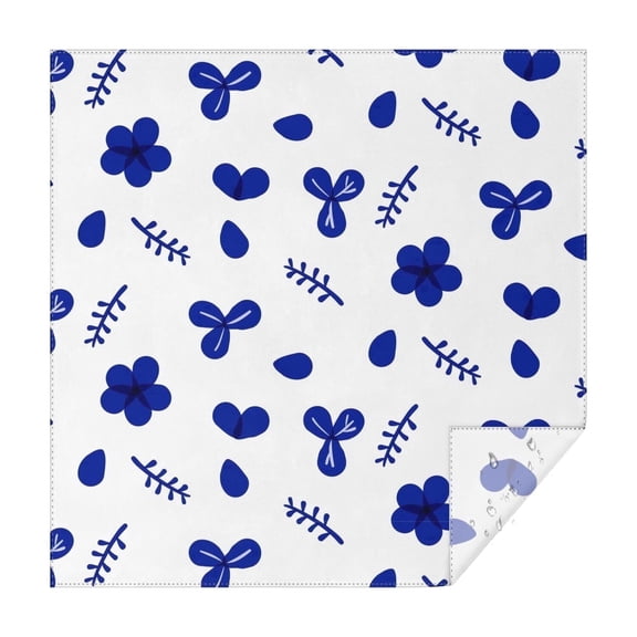 42x42 Inch Waterproof Square Tablecloth, Thickened Polyester Table Cover for Dining & Parties, Floral Print