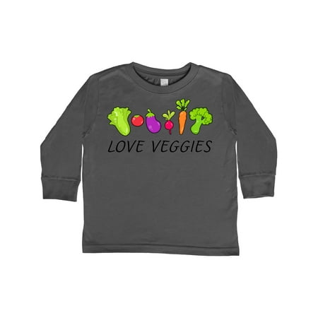 

Inktastic Love Veggies Gift Toddler Boy or Toddler Girl Long Sleeve T-Shirt