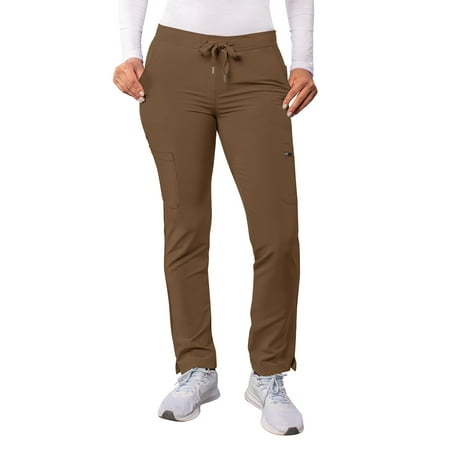 

Adar Addition Scrubs For Women - Skinny Leg Cargo Drawstring Scrub Pants - A6104P - Mocha Quartz - XS