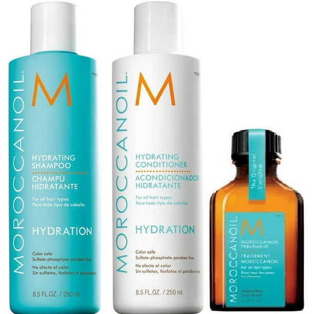 travel size moroccanoil shampoo and conditioner