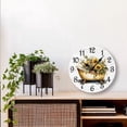 thumbnail image 3 of Eveokoki Bathroom Wall Clock Sunflowers Vintage Bathtub Silent Non-Ticking Desk Clock Decorative For Living Room Home Office School Kitchen Wall Decoration Shop Hotel Round 10", 3 of 4