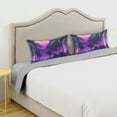 thumbnail image 3 of Yayeee Pillowcase Standard Size Set of 2 Satin Wrinkle Resistant Pillow Case, Green Digital Art, 3 of 7