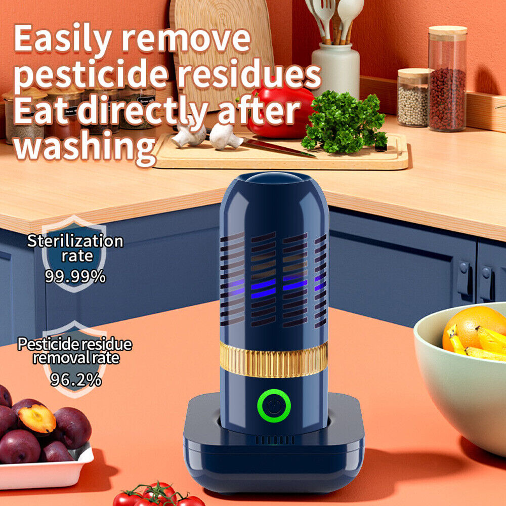 KingFurt Fruit and Vegetable Cleaner Machine, Wireless Food Washing Machine for Cleaning Fruit