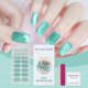 thumbnail image 2 of Soft gel nail sticker set (glittery blue-green) - semi-cured nail art paper, fresh and minimalist glittery soft nail stickers, 2 of 4