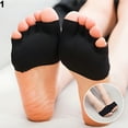 thumbnail image 2 of TELOLY Ladies Ultra Short Breathable Five Toe Separator Open Toe Socks, Heelless Yoga Sandal Cotton Invisible Five Toe Socks, 2 of 7
