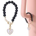 thumbnail image 1 of YAOMOBB Bag Charm Pendant Cup Pendant Heart shaped English Letter Keychain Buckle Design Name ID Charm Accessory, 1 of 7