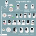 thumbnail image 4 of Derebir Soporte de suelo para monitor de bebé, compatible con Infant Optics DXR-8 y DXR-8 PRO, Nanit Pro y Flex Stand, Eufy, HelloBaby, Momcozy BM01/BM03, soporte para cámara de bebé (68,8 pulgadas), 4 of 5