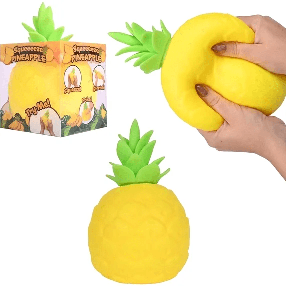 Jumbo Pineapple Squishies Toy, 6.5 Inch Fruit Shaped Rising Slowly Stress Ball, Portable Sensory Fidget