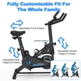 thumbnail image 3 of Kdymod Exercise Bikes for Home，Indoor Exercise Bike with Monitor, Adjustable Resistance, Seat ,Handlebars & Base, Portable Design Home Fitness Workout Cycle for Daily Use Blue, 3 of 10
