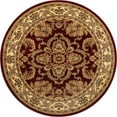 thumbnail image 1 of Unique Loom Voyage Intricate Design Rug 6' x 6' Round Red/Tan, 1 of 4