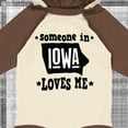 thumbnail image 4 of Inktastic Someone in Iowa Loves Me Souvenir Boys or Girls Long Sleeve Baby Bodysuit, 4 of 5