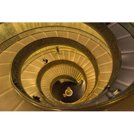 Spiral Stairs of the Vatican Museums, Designed by Giuseppe Momo in 1932, Rome, Lazio, Italy, Europe Print Wall Art By Carlo (Best Museums In Europe)