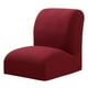 thumbnail image 4 of elásticas para sillas de comedor Funda sólida clásica Vino rojo Sunnimix Fundas para sillas de comedor, 4 of 8