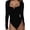 Black, variant on Aayomet Womens Jumpsuit Women's Low Cut Bodysuit Leotards Deep V Neck Long Sleeve Body Suits Tops,Black XL