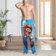 thumbnail image 6 of Lsque Mario Print Men's Pajama Pants, Lounge Pant - Comfortable Home Wear,Elastic Waistband, Stylish Design-Small, 6 of 9