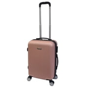 K-Cliffs 3pc Travel Luggage Set Hardside Suitcase Lightweight 3 ABS Spinner Zippers Rose Gold