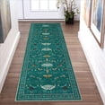 thumbnail image 3 of Soft Modern Area Rug for Living Room, Bedroom, Durable Home Decor Carpet, 8x10ft, Elegant Cyan, 3 of 7