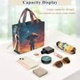 thumbnail image 5 of FORMRS Womens Corduroy Tote Bag Crossbody Shoulder Handbag with Pocket, Astronaut at Dawn, 5 of 7