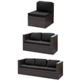 thumbnail image 3 of DONGPAI Outdoor Cushion Covers Waterproof for Patio Furniture, Stretch Couch Cushion Slipcovers 1-Piece Jacquard Sofa Seat Protector, Replacement Rectangle Cover for Sectional RV, Black, 1 Seat, 3 of 7