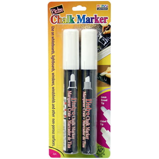 Uchida Bistro Chalk Marker Set, 4-Colors, Extra-Fine, Fluorescent