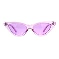 thumbnail image 1 of Womens Gothic Cat Eye Pop Color Funk Vintage Sunglasses Purple, 1 of 5
