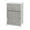 White/Gray, variant on Flash Furniture Harris 3 Drawer Wood Top White Cast Iron Frame Vertical Storage Dresser with Light Gray Easy Pull Fabric Drawers