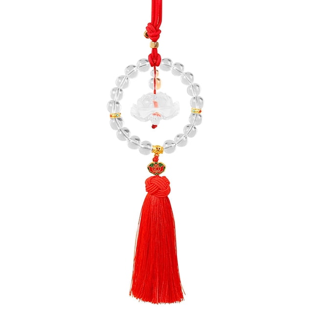 S SERENABLE Car Hanging Decoration Car Charm Rear View Mirror Pendant for Car Teens Red
