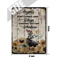 thumbnail image 5 of Angels Don't Always Have Wings Sometimes They Have Whiskers Vintage Tin Sign Moose Lovers Gift Animal Wall Art Cafes Plaque Sign Home & Office Inspirational Quote Sign 12x16 Inches, 5 of 7