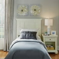 thumbnail image 1 of Tête de Lit Double Blanche Dover et Table de Nuit, 1 of 3