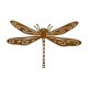 thumbnail image 3 of Dragonfly Silhouette Estaca Decoración de del jardín Escultura óxido de la escultura decorativa de instalación fácil de metal para interiores, 3 of 10