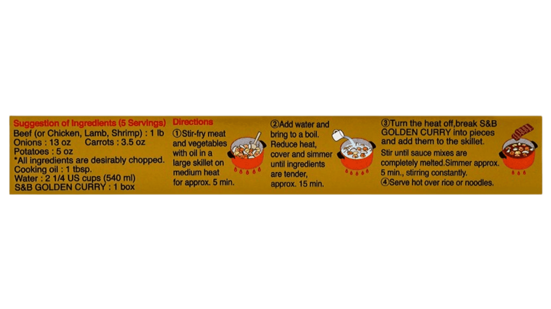 S&B Golden Curry Sauce Mix, Medium Hot, 3.2 Oz