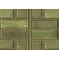 thumbnail image 1 of Ahgly Company Indoor Rectangle Patterned Brass Green Area Rugs, 7' x 9', 1 of 6