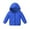 Blue, variant on Toddler Girls Lightweight Down Jacket Solid Warm Padded Puffer Zip Up Full Sleeve Jacket with Pocket Comfortable Snow Coat